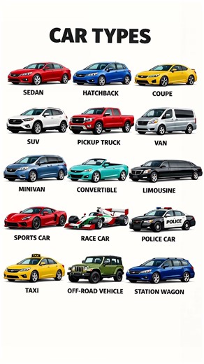 15 Car Types You Must Know 🚗 | Speak English with Confidence