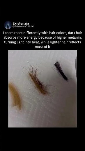 Why Lasers Burn Dark Hair Faster Than Light Hair