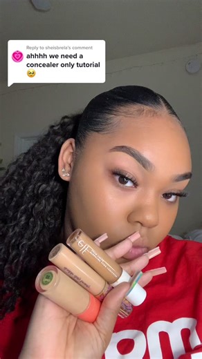 Replying to @sheisbrela concealer tutorial 💕 #grwm #makeup #fypage