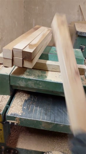 Perfect Wood Planing Machine Turns Rough Chair Parts Smooth