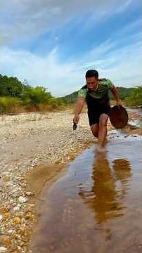 My adventure hunting for thousands or even millions of pure gold in shallow rivers after rain