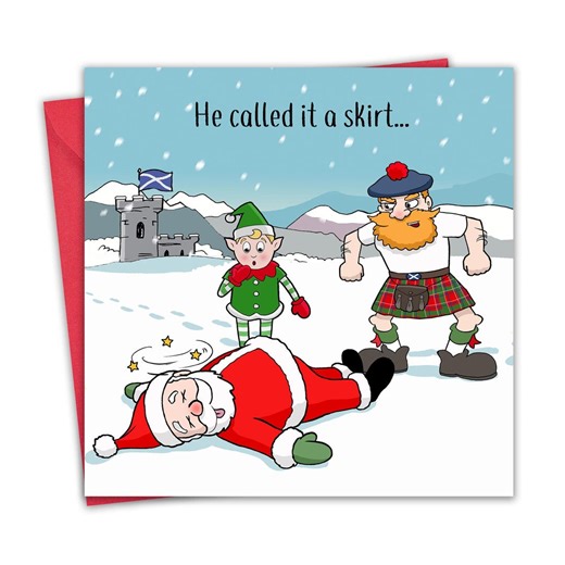 Funny Christmas Card - Scottish Kilt - Scotland Merry Christmas Card - Xmas - Mens Christmas Him Dad - Womens Happy Christmas Her Mum - Etsy UK