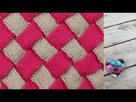 Point ENTRELAC Tricot pas à pas Lidia Crochet Tricot