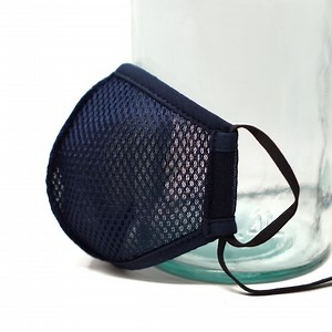 Mesh Breathable Adult Mask With Adjustable Ear and Neck Strap - Navy - Etsy