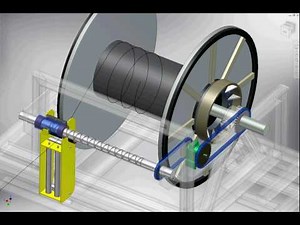 Rope Winder Dynamic Simulation using Inventor from B&D Manufacturing