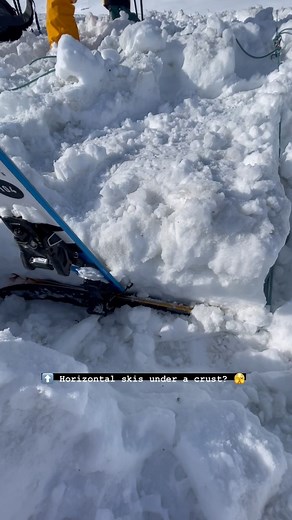 Ben Markhart | In the spring when the snow is transitioning, the surface can be workable melt forms that are very strong when hardened but the dry snow... | Instagram