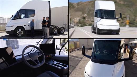 Jay Leno Drives the Redesigned Tesla Semi — Here's What He Found - Gear Musk