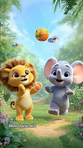 A baby lion #cartoon