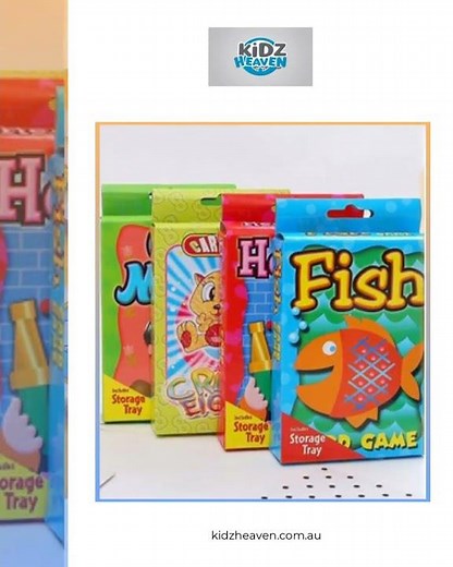 Crazy Eight Hearts Old Maid Fish Educational children card games - Set of 4 Assorted