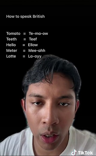 How to speak the Britih eksen. #foryou #britishaccent #accent #fyp