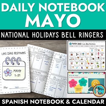 May Spanish Daily Calendar Talk, Bell Ringers Writing Prompts - mayo
