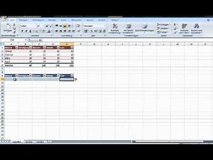 Wie kann ich in Excel eine Tabelle erstellen?