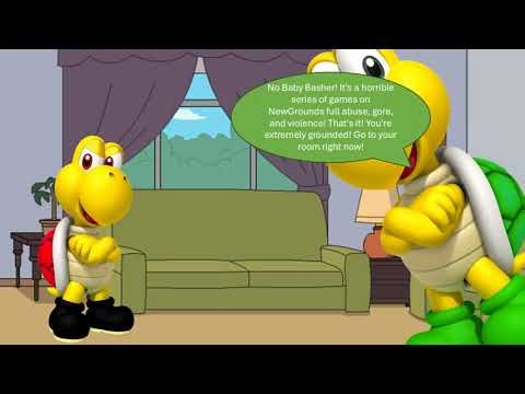 Evil Koopa Troopa Says "Yes Baby Basher" / Grounded