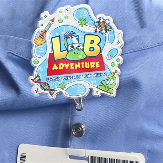 Lab Week 2026 Badge Reel, Lab Team & Assistant Med Lab Tech MLT Phlebotomist Id Holder, Gift for Scientist, Medical Technologist, Science - Etsy