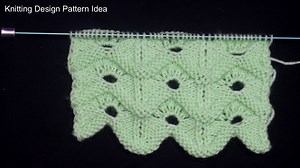 Stylish ladies cardigan knitting design with a beautiful scalloped border pattern. Elevate your wardrobe with this fashionable and elegant cardigan. | Knitting Design & Pattern Idea