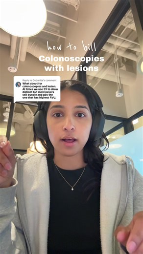 Replying to @Cubanita How to bill for colonoscopies with lesions! #medicalcoding #claims #cpt #medicalbilling #modifiers