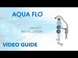 Aqua Flo Model CRO-800UX6 RO System: Faucet Installation / Step-by-Step Guide