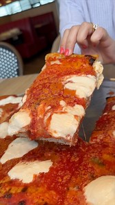 STUFFED CRUST BURRATA SICILIAN PIZZA from Marinara Pizza NYC! 🧀🍕🔥🤤 So good. Who’s hungry?? #DEVOURPOWER | DevourPower