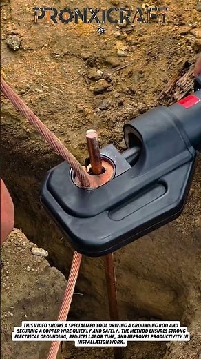 Grounding Rod Installation Tool | Fast Electrical Ground Wire Connection #usa #tools #diy