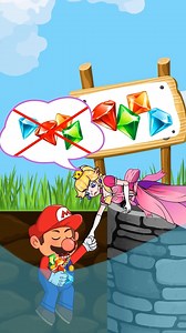 Mario vs Peach: The Ultimate Showdown of Brains and Greed!#shorts #chicken #animation | AR Gaming