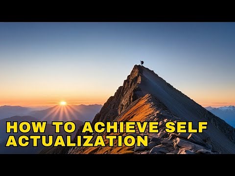 The ultimate guide to self actualization | How to achieve self actualization