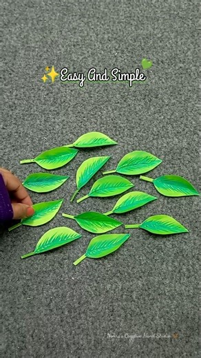 How to make realistic paper leaves🍃 #DIY #papercraft #leaves