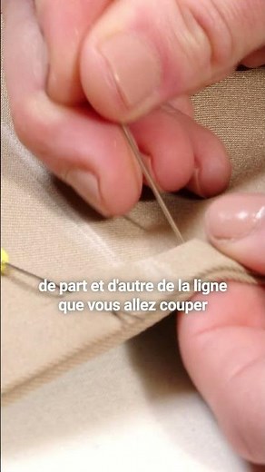 Comment faire un ourlet de retouche en couture #formation #couture #diy