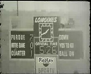 1966 Notre Dame vs. Purdue - Nick Eddy TD