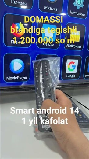 DOMASSI 32TV smart android golosovoy✅️ ekran himoya✅️ 1 yil kafolat✅️ eng sifatlisi eng arzon narxda
