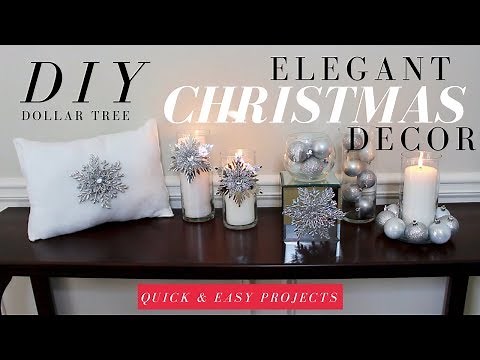DIY ELEGANT CHRISTMAS DECORATIONS | DOLLAR TREE CHRISTMAS DIY