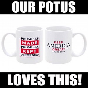 Coffee taste's better in President Trump's favorite mug! --> https://store.keepandbear.com/products/keep-america-great-trump-2020-coffee-mug