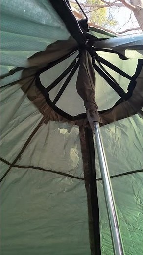 Setting Up A Hiking Teepee Tent #shorts #camping #campingtips #hikinglife #hikingtent #teepeetent