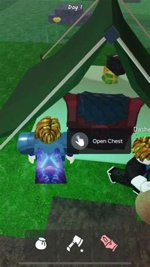 Ruby chest on day one!!!(99 nights in the forest,roblox)