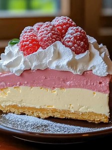 Malinowy tort lodowy 🍧🍓 Składniki: 200 g ciastek maślanych 80 g masła 250 ml śmietanki kremówki 36% 250 g serka mascarpone 50–70 g cukru pudru | Przepisy dnia