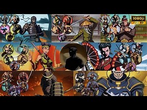Shadow Fight 2 All Boss Fights and BodyGuards || Every BodyGuards & All Bosses [1080p 60fps].