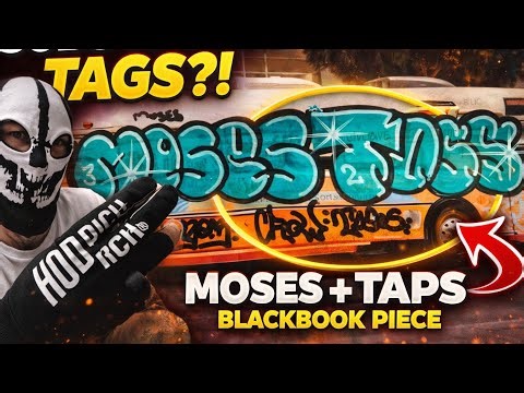 MOSES x TOSES Blackbook Piece | Graffiti Letter Study