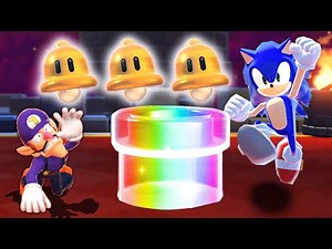 Super Mario & Sonic 3D World - World 4 (100% Full Game)