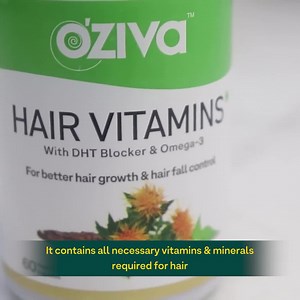 1.7K views · 2.5K reactions | India's Most Trusted Hair Vitamins (With DHT blocker & Omega-3) for better hair growth & hair fall control. ✅ 100% Certified Clean & Vegan FREE Gua Sha Stone with OZiva Hair Vitamins   Use Code: GLOW Shop Now! | OZiva | Facebook