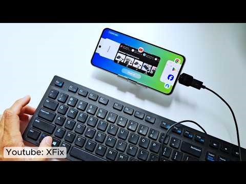 Using physical keyboard on Android phone