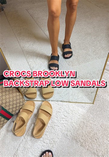 Cushioned Comfort: Crocs Brooklyn Backstrap Low Sandals