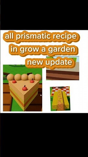 all prismatic food recipes in gag #roblox #growagarden