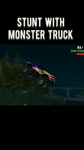 Stunt with Monster Truck at GTA:SA #subscribe #shortvideo #shortsfeed #shortsviral ‪@GD_gang-21‬