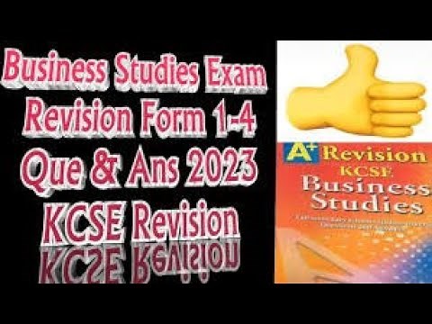Business Studies Form 1&2 Exam (100 Marks) | Revision Paper 1&2 Ques & Ans | Form 1&2 | KCSE 2024