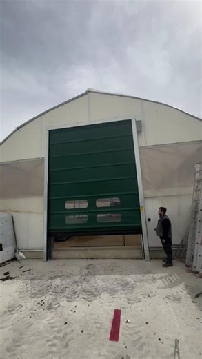Porta rapida ad impacchettamento per serre | ideale per grandi mezzi agricoli