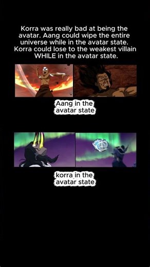 korra vs aang in the avatar state #avatarthelastairbender