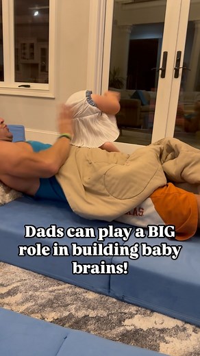 Pediatric brain development Chiro- Dr. Stefanie on Instagram: "Let’s talk about the unique way dads interact with their little ones! 👶✨ Dads often engage in rough-and-tumble play—tossing, swinging, and being just a little wild. And guess what? That kind of play is INCREDIBLE for a baby’s brain! 🧠💪 This type of play gives babies essential vestibular input, boosting their balance and coordination! 🎯 When dads play rough, babies are learning how to move, solve problems on the spot, and even man