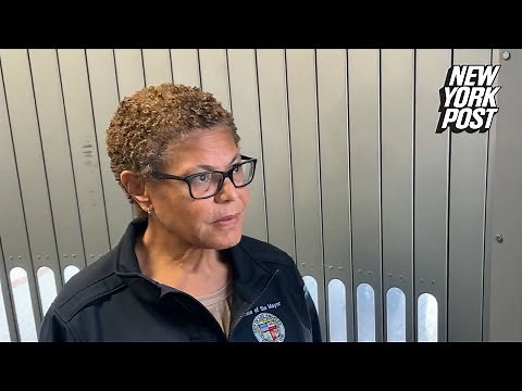 Stone-faced LA Mayor Karen Bass refused to answer questions about absence as wildfires rage