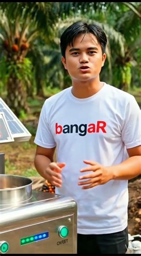 solar powered palm oil machine #shortvideo