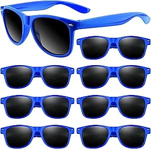 ASTARON 8 Pack Kids Party Novelty Sunglasses Bulk for Kids 3+ Summer Beach Party Birthday Party Favors Supplies Goody Bag Filler