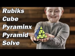 Rubik's Pyraminx Pyramid Easy Solve - 2 Moves!